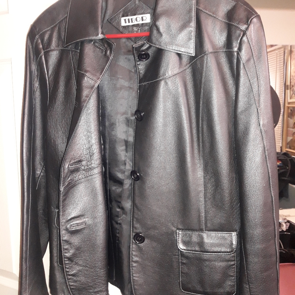 Beautiful Genuine Black Leather Womens Jacket